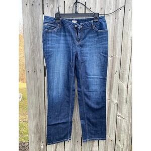 J. Jill Straight Leg Jeans Dark Wash Denim Blue Pants Womens 10 Petite